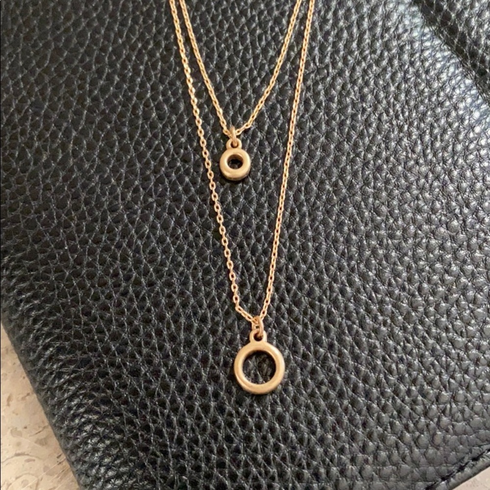 LAST ONE:  J. Crew circle layering necklace. - Picture 9 of 9